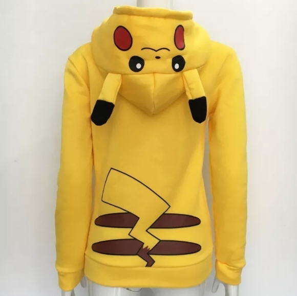 Pokemon zipper hoodie Pikachu with ears - Picture 2 of 2